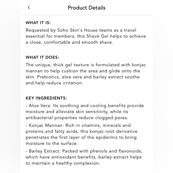 SOHO Skin Shave Gel, Vegan Cruelty Free, 5.07fl oz./50mL New in Box (SOLD OUT) - Picture 11 of 11